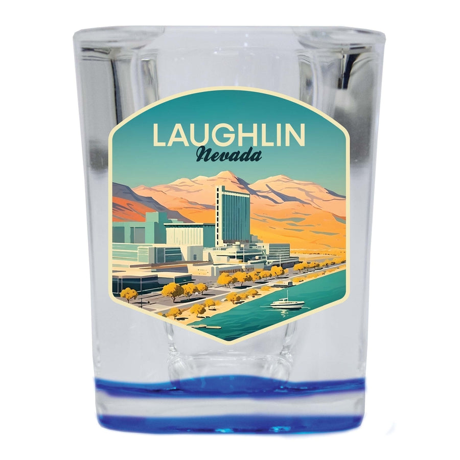 Laughlin Nevada Design A Souvenir 2 Ounce Shot Glass Square Image 1