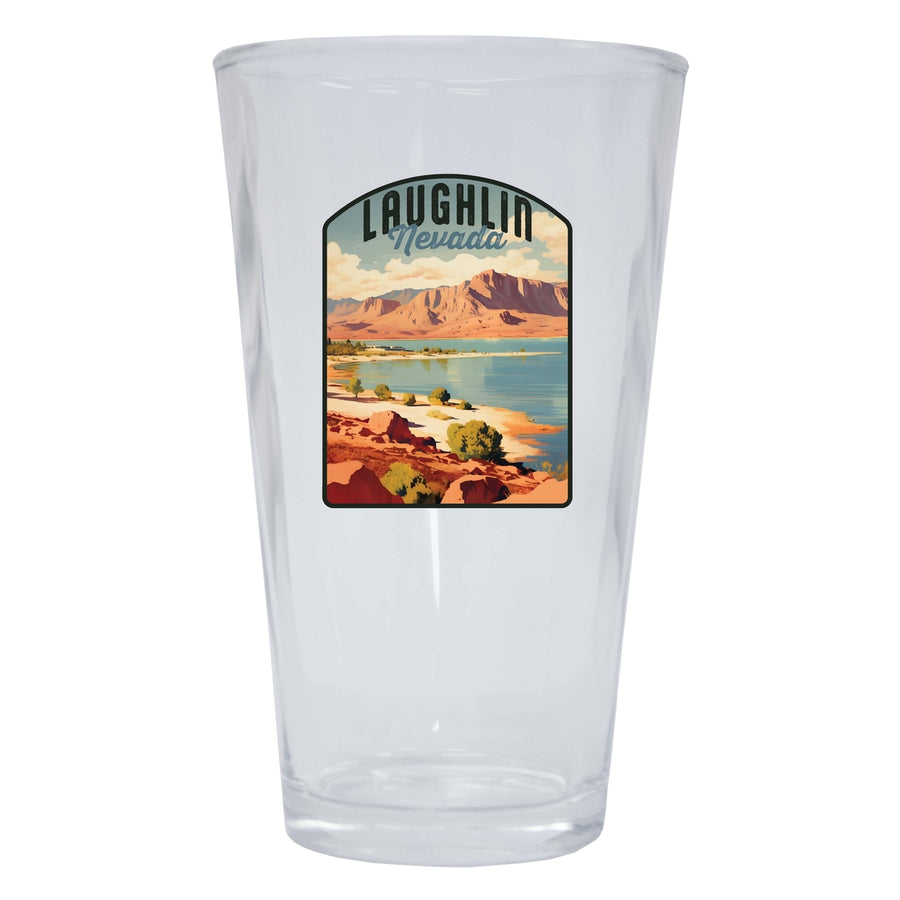 Laughlin Nevada Design B Souvenir 16 oz Pint Glass Image 1