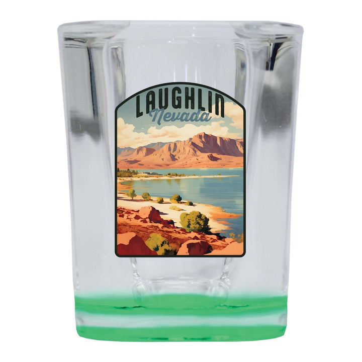 Laughlin Nevada Design B Souvenir 2 Ounce Shot Glass Square Image 1