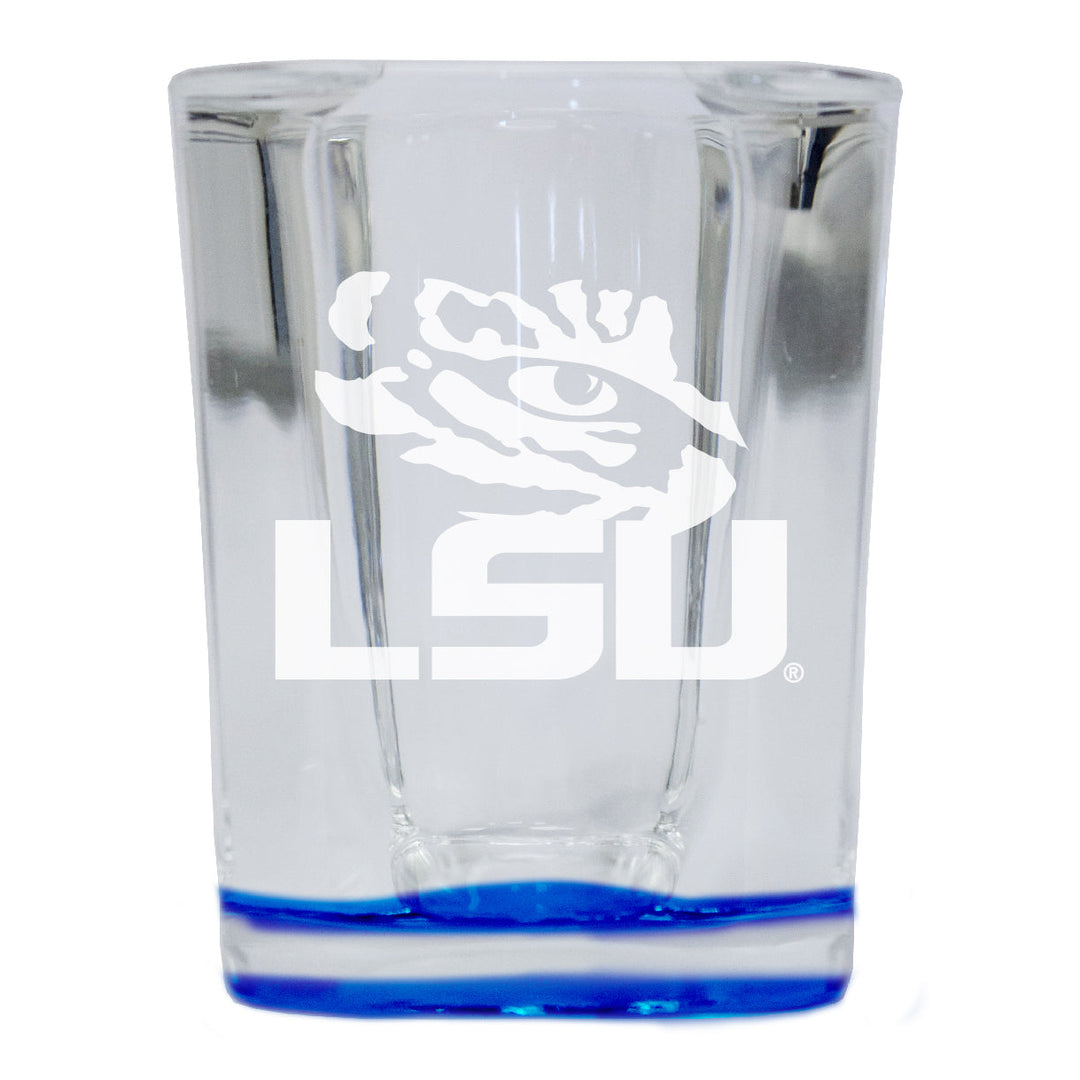 LSU Tigers 2 Ounce Engraved Shot Glass Square Officially Licensed Collegiate Product Image 4