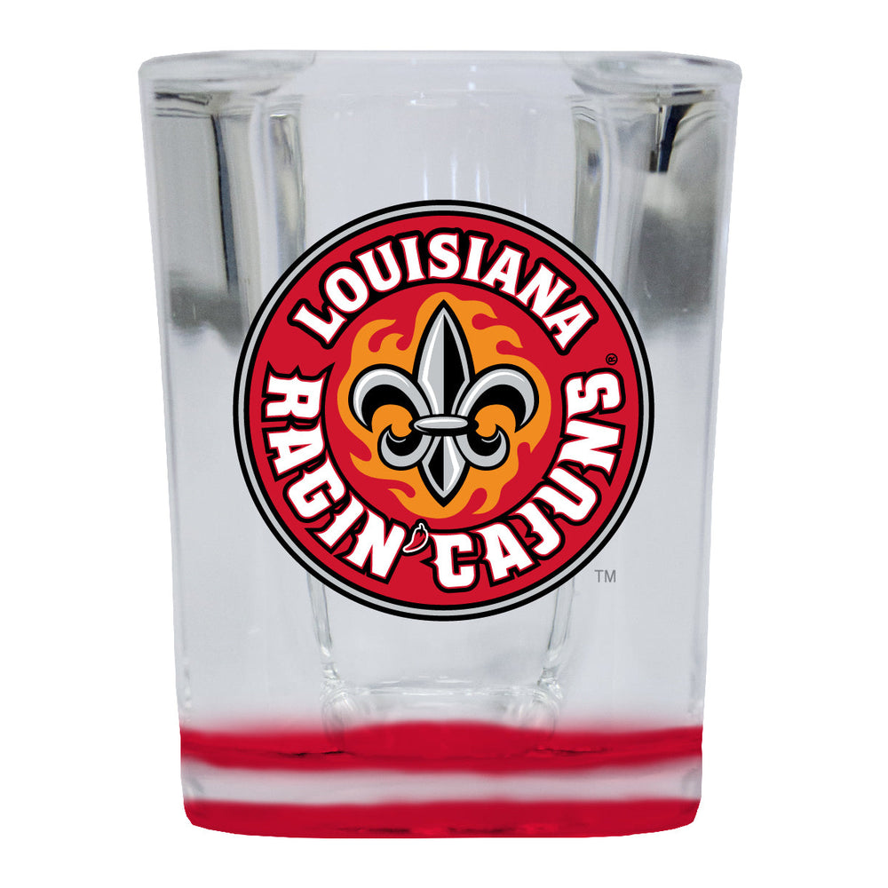 Louisiana at Lafayette Ragin Cajuns 2 Ounce Shot Glass Square Officially Licensed Collegiate Product Image 2