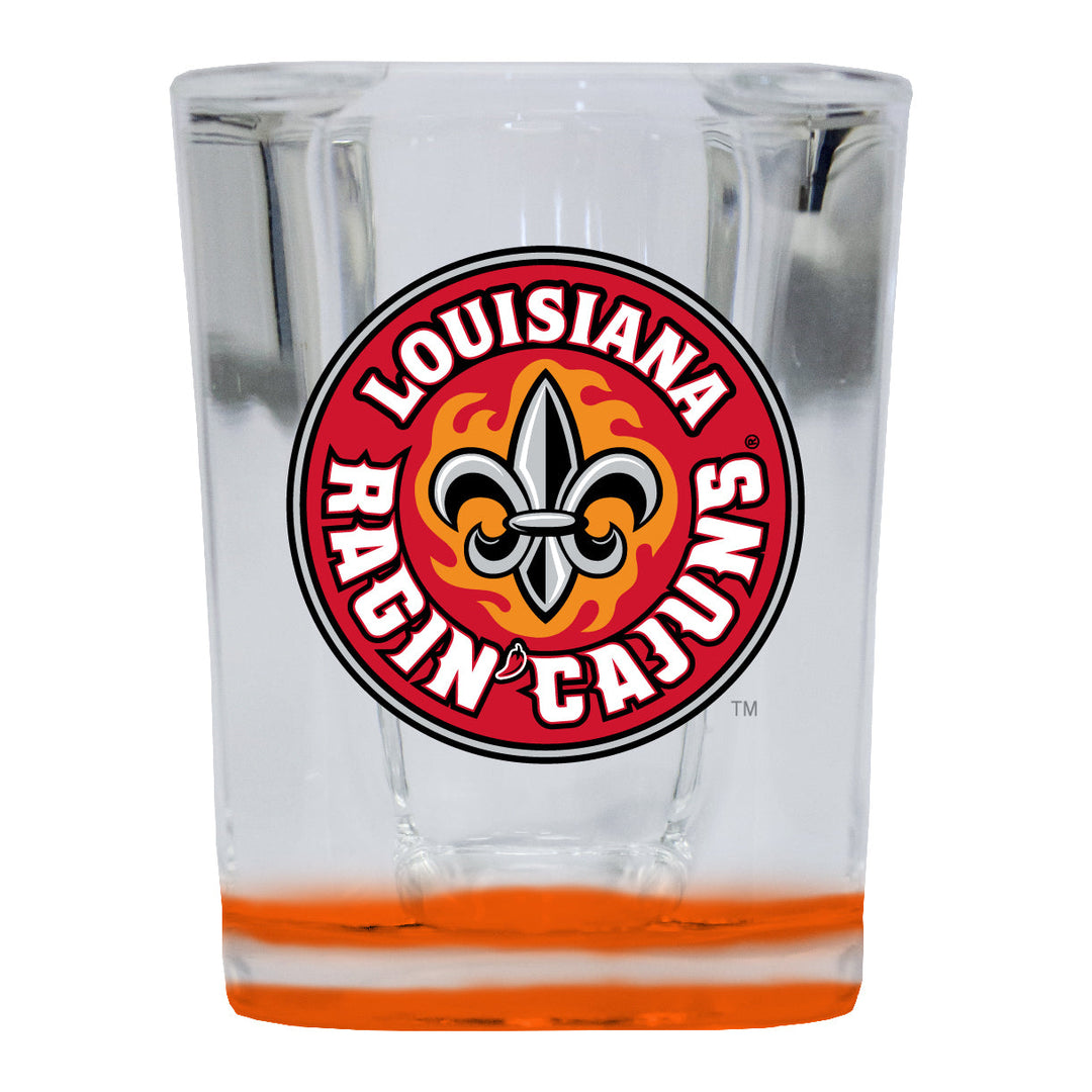 Louisiana at Lafayette Ragin Cajuns 2 Ounce Shot Glass Square Officially Licensed Collegiate Product Image 3