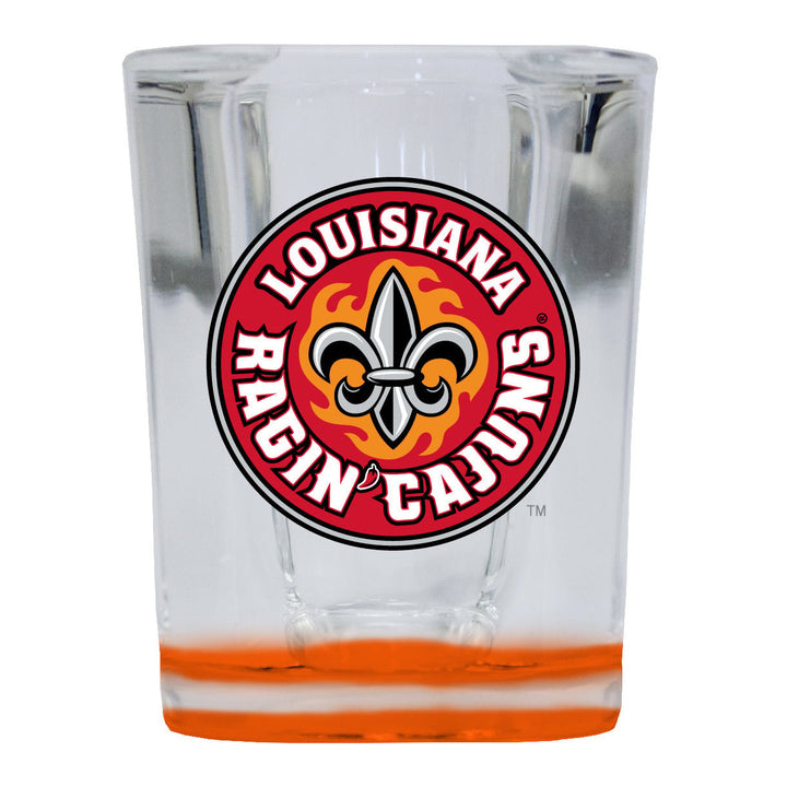 Louisiana at Lafayette Ragin Cajuns 2 Ounce Shot Glass Square Officially Licensed Collegiate Product Image 1