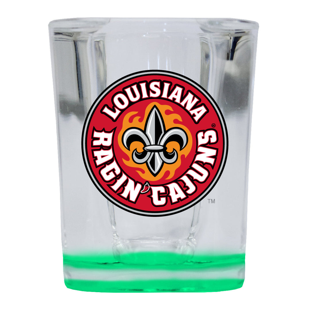 Louisiana at Lafayette Ragin Cajuns 2 Ounce Shot Glass Square Officially Licensed Collegiate Product Image 4