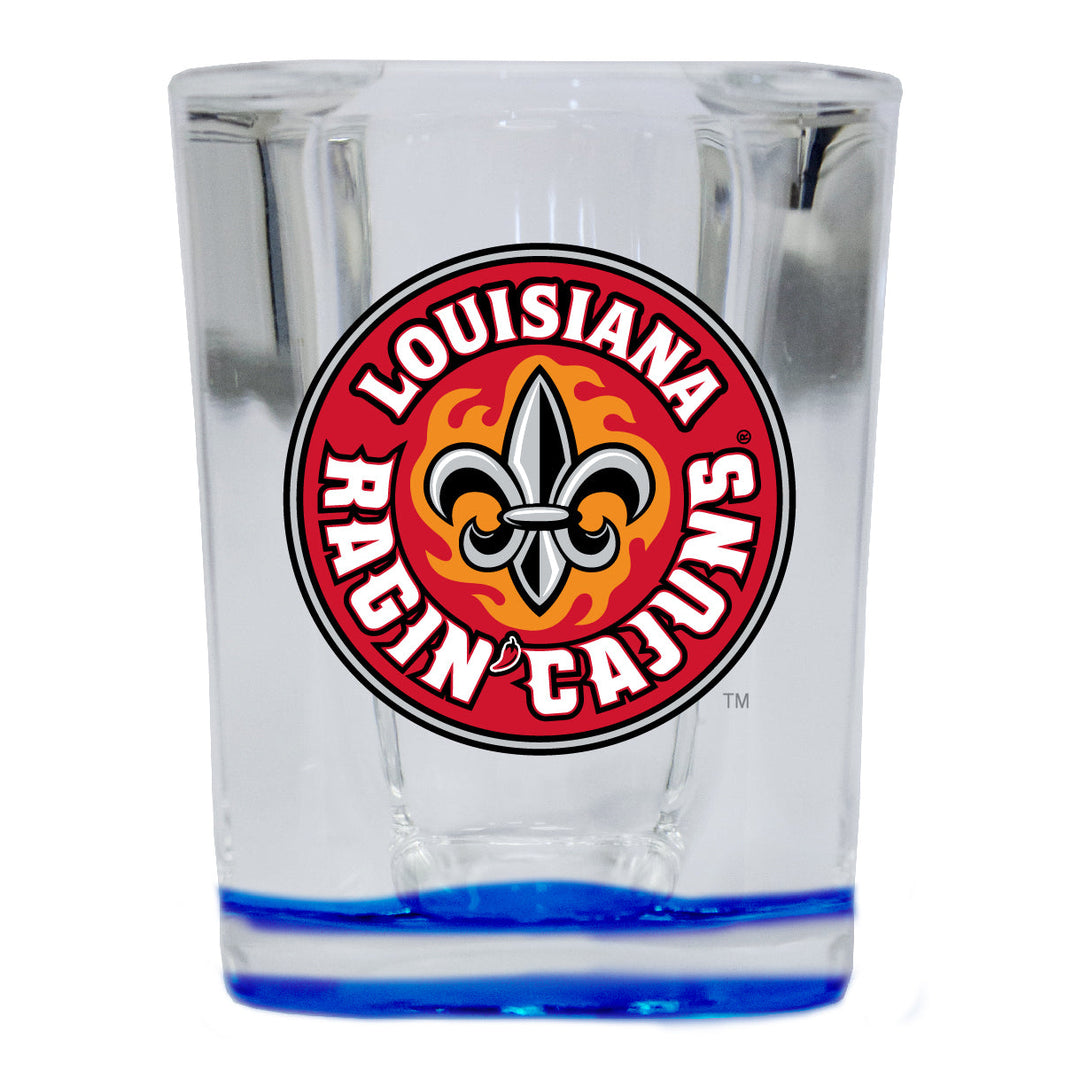 Louisiana at Lafayette Ragin Cajuns 2 Ounce Shot Glass Square Officially Licensed Collegiate Product Image 4