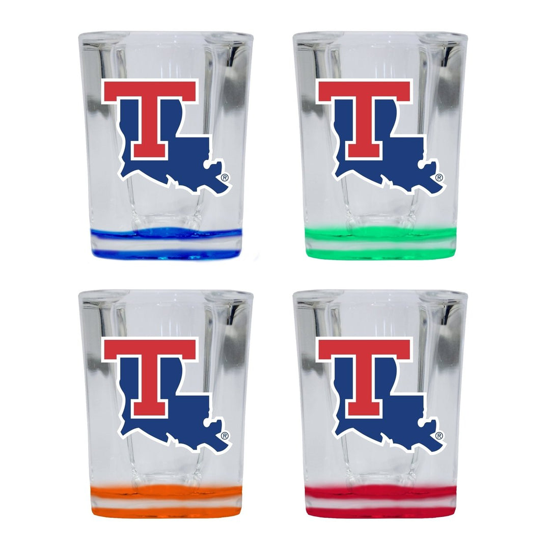 Louisiana Tech Bulldogs 2 Ounce Shot Glass Square Officially Licensed Collegiate Product Image 1