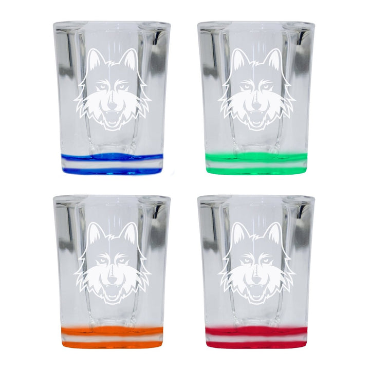 Loyola University Ramblers 2 Ounce Engraved Shot Glass Square Officially Licensed Collegiate Product Image 4