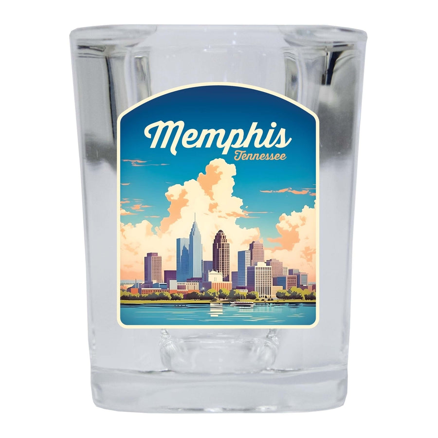 Memphis Tennessee Design A Souvenir 2 Ounce Shot Glass Square Image 1