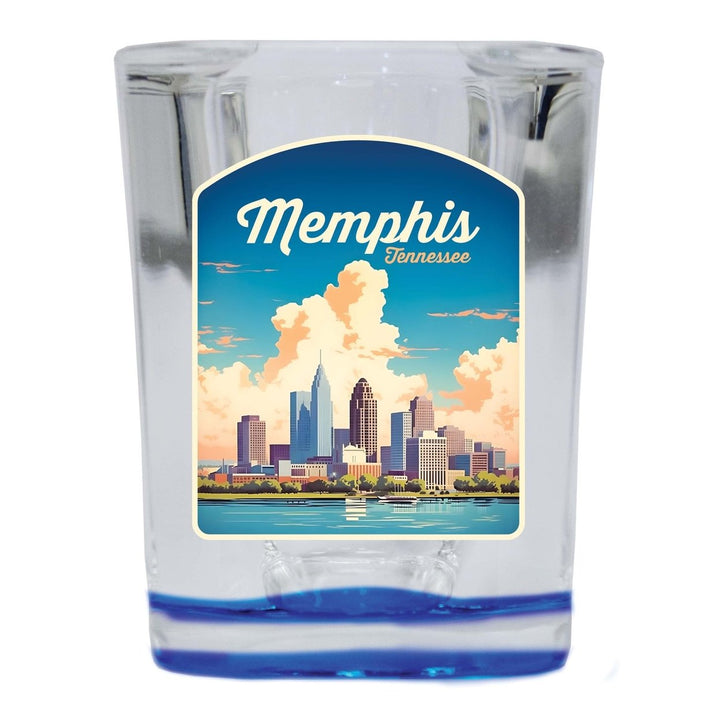 Memphis Tennessee Design A Souvenir 2 Ounce Shot Glass Square Image 1