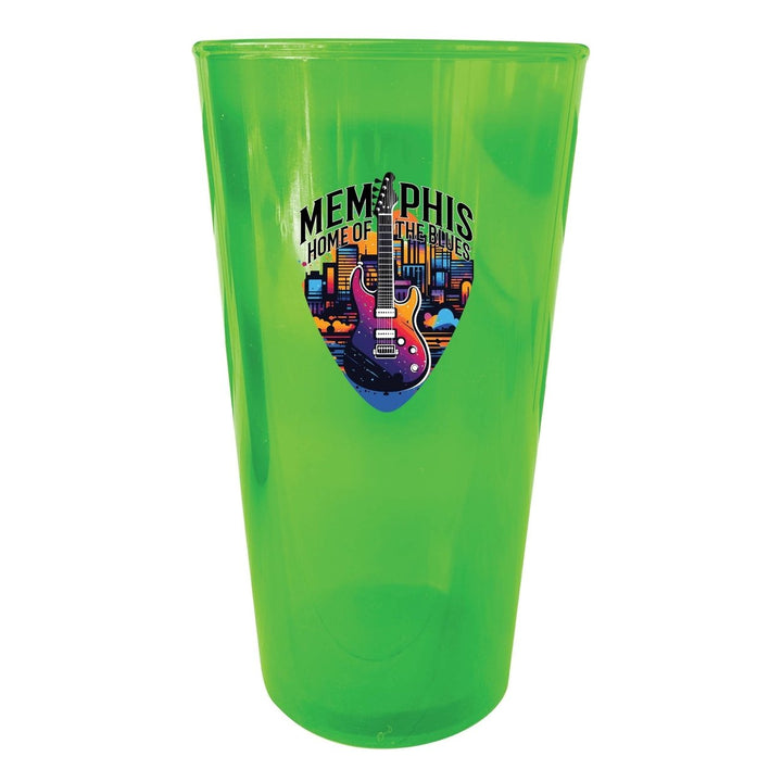 Memphis Tennessee Design B Souvenir Plastic 16 oz pint Image 1