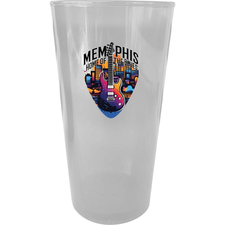 Memphis Tennessee Design B Souvenir Plastic 16 oz pint Image 1