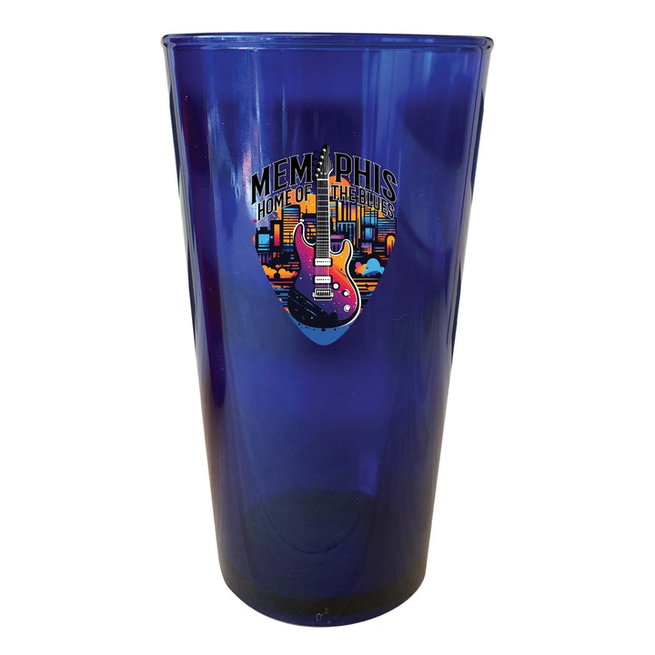 Memphis Tennessee Design B Souvenir Plastic 16 oz pint Image 4