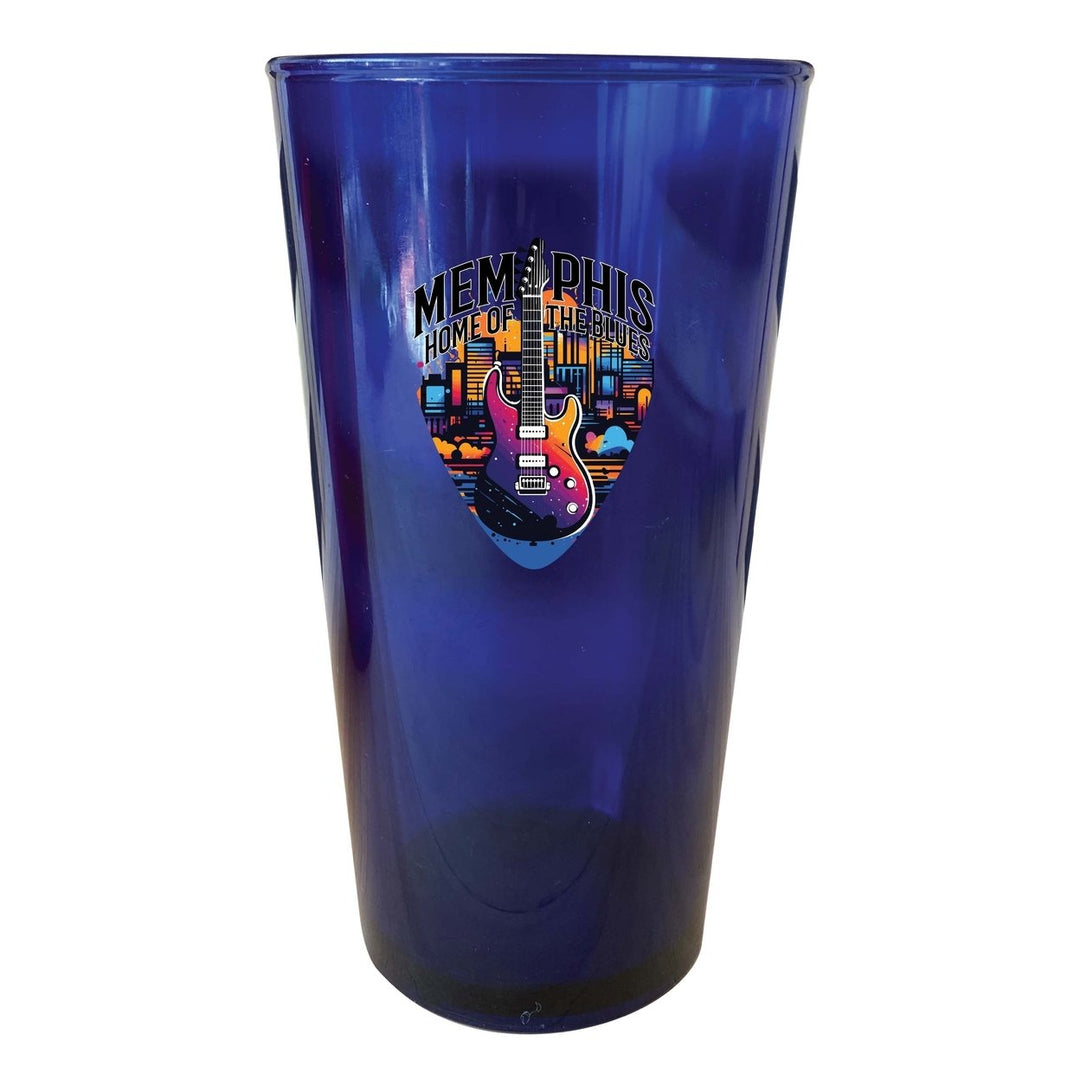 Memphis Tennessee Design B Souvenir Plastic 16 oz pint Image 1