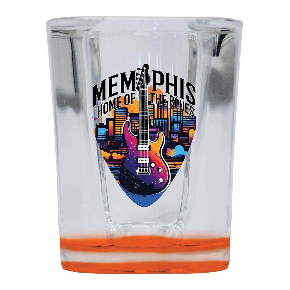 Memphis Tennessee Design B Souvenir 2 Ounce Shot Glass Square Image 2