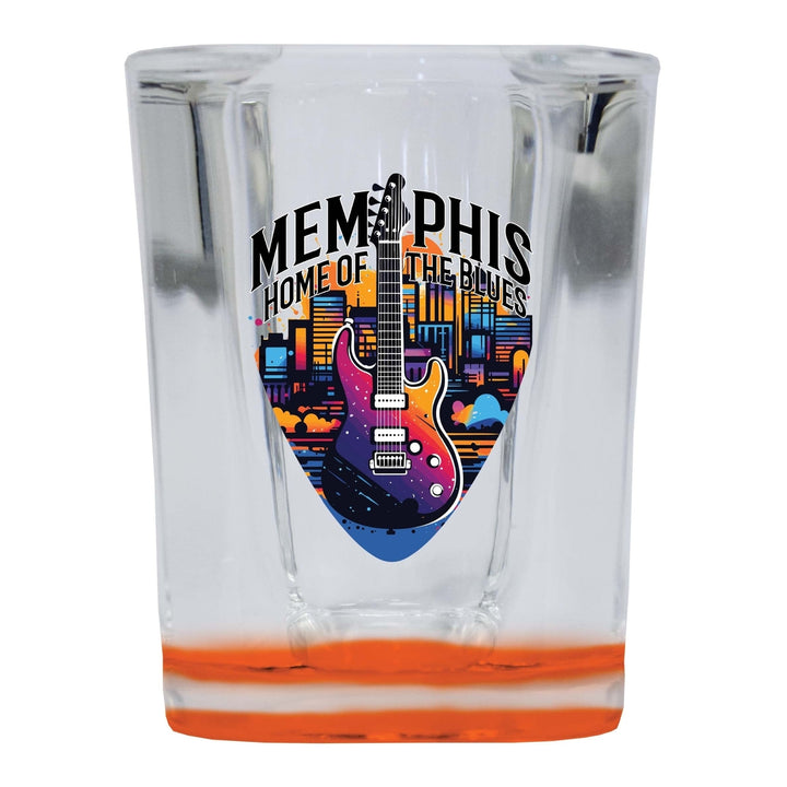 Memphis Tennessee Design B Souvenir 2 Ounce Shot Glass Square Image 2