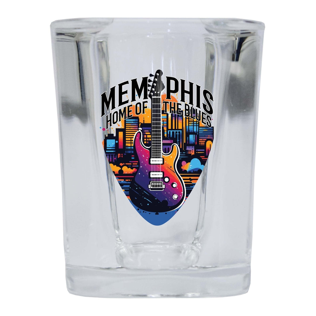 Memphis Tennessee Design B Souvenir 2 Ounce Shot Glass Square Image 3