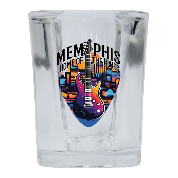 Memphis Tennessee Design B Souvenir 2 Ounce Shot Glass Square Image 1