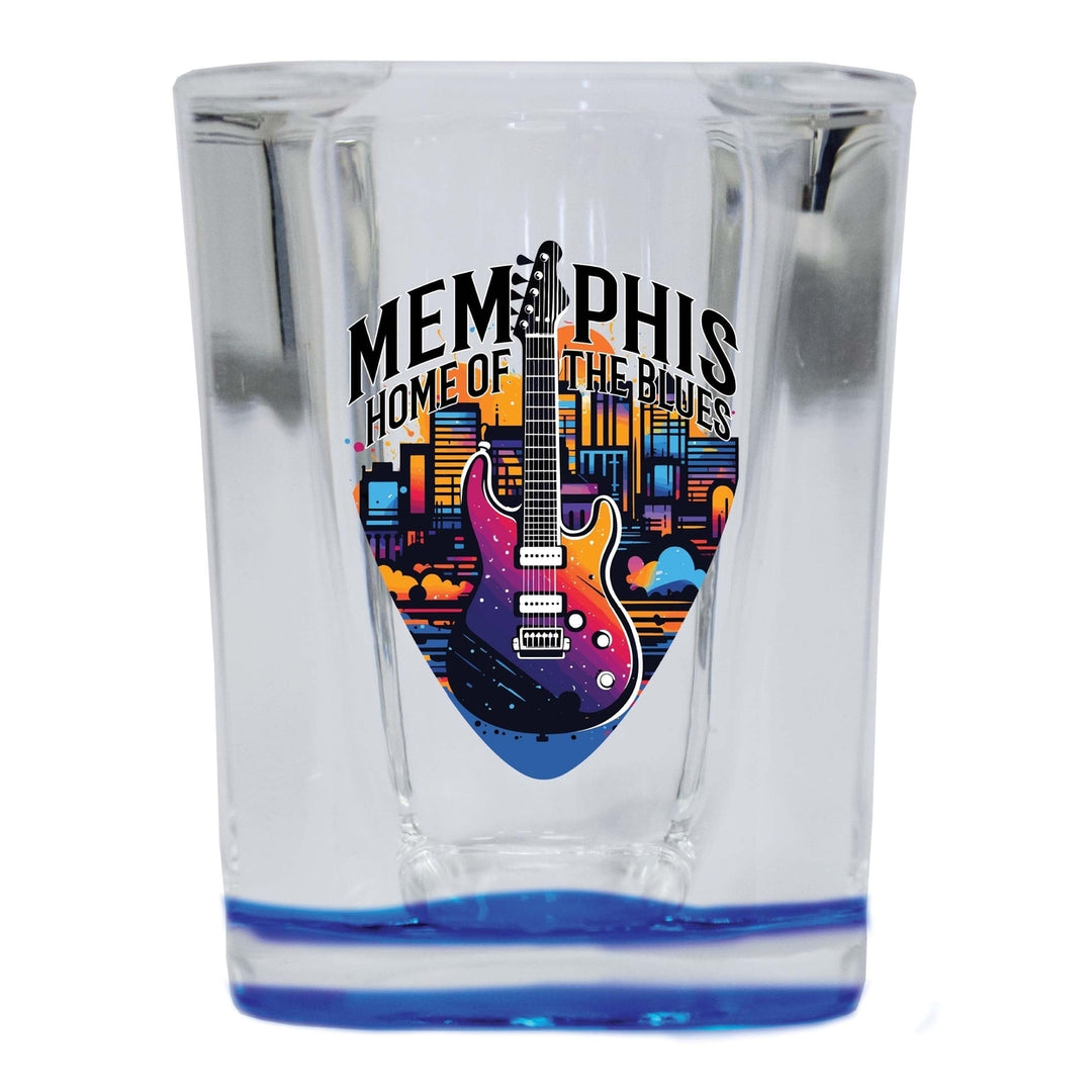 Memphis Tennessee Design B Souvenir 2 Ounce Shot Glass Square Image 4