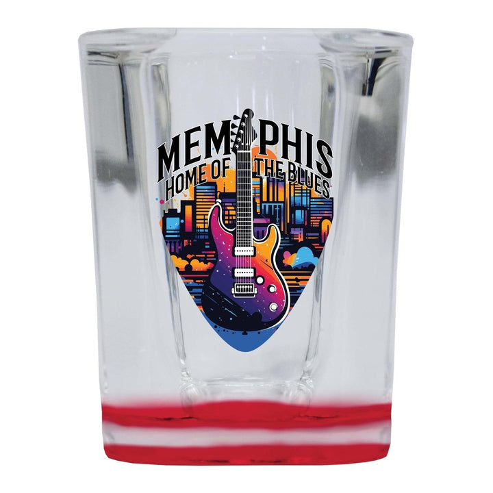 Memphis Tennessee Design B Souvenir 2 Ounce Shot Glass Square Image 1