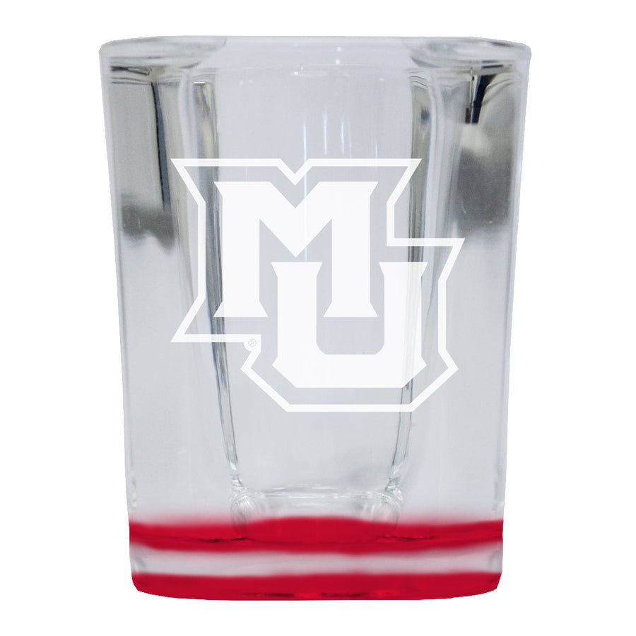 Marquette Golden Eagles 2 Ounce Engraved Shot Glass Square Officially Licensed Collegiate Product Image 1