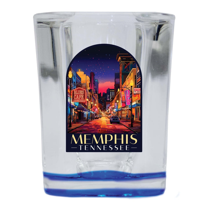 Memphis Tennessee Design C Souvenir 2 Ounce Shot Glass Square Image 4