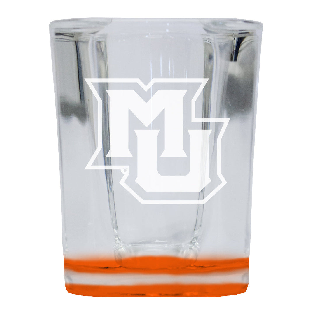 Marquette Golden Eagles 2 Ounce Engraved Shot Glass Square Officially Licensed Collegiate Product Image 2