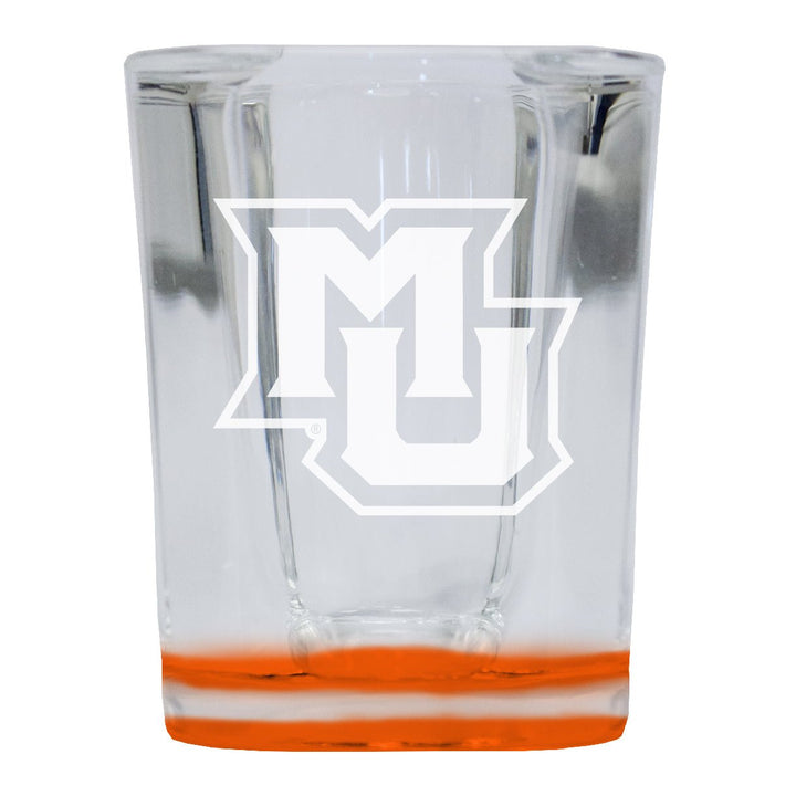 Marquette Golden Eagles 2 Ounce Engraved Shot Glass Square Officially Licensed Collegiate Product Image 1