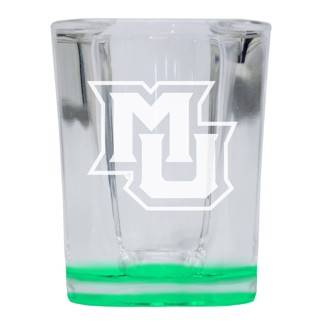 Marquette Golden Eagles 2 Ounce Engraved Shot Glass Square Officially Licensed Collegiate Product Image 1