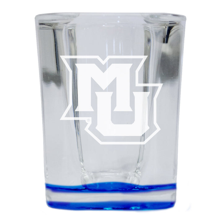 Marquette Golden Eagles 2 Ounce Engraved Shot Glass Square Officially Licensed Collegiate Product Image 4