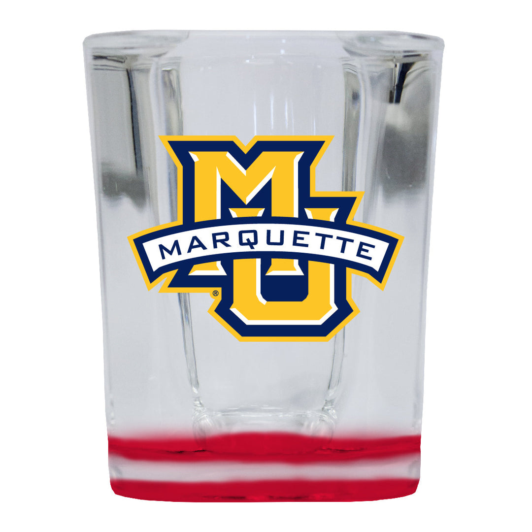 Marquette Golden Eagles 2 Ounce Shot Glass Square Officially Licensed Collegiate Product Image 1