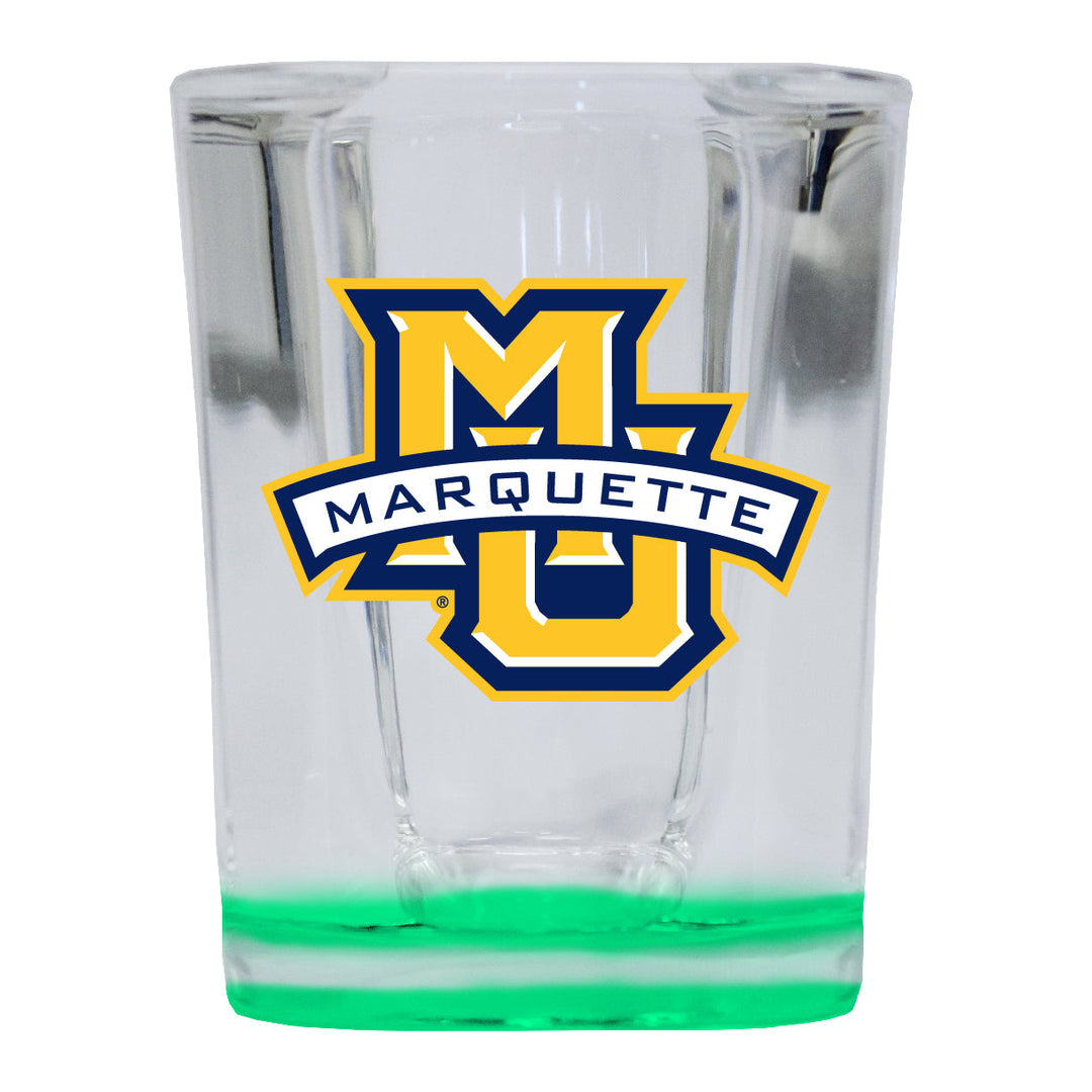 Marquette Golden Eagles 2 Ounce Shot Glass Square Officially Licensed Collegiate Product Image 3