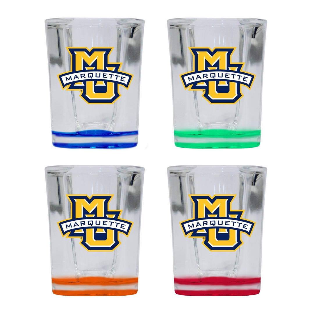 Marquette Golden Eagles 2 Ounce Shot Glass Square Officially Licensed Collegiate Product Image 4