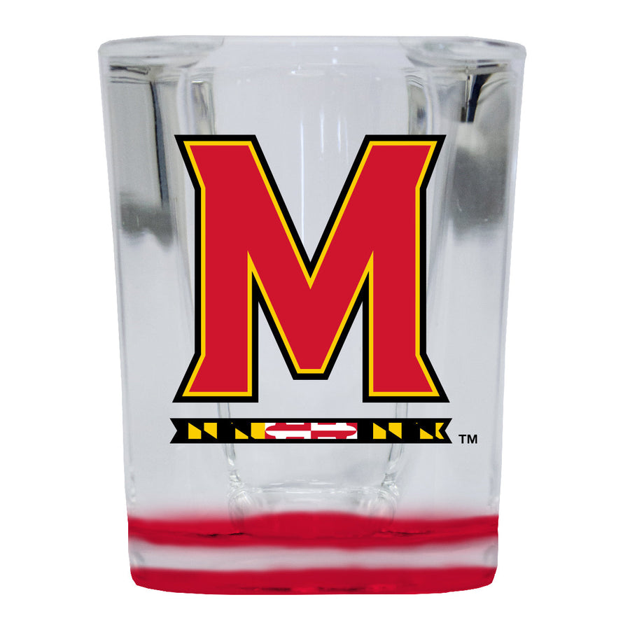 Maryland Terrapins 2 Ounce Shot Glass Square Officially Licensed Collegiate Product Image 1