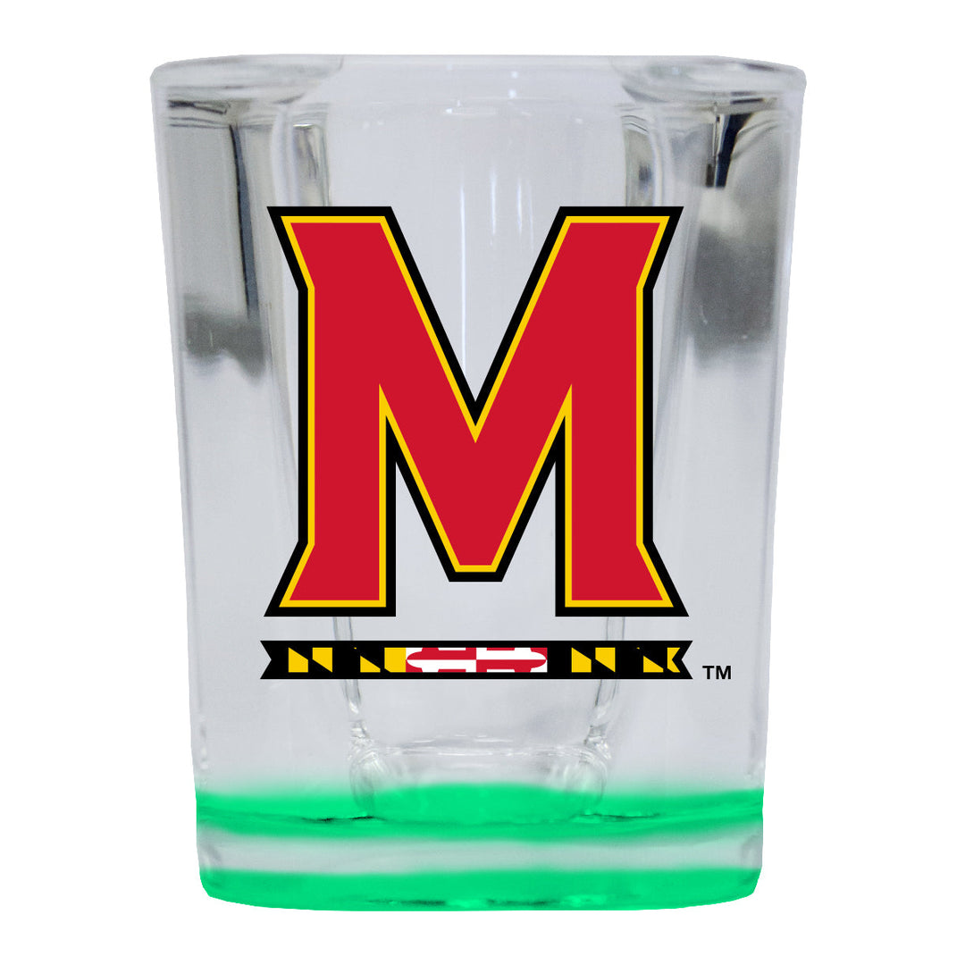 Maryland Terrapins 2 Ounce Shot Glass Square Officially Licensed Collegiate Product Image 3