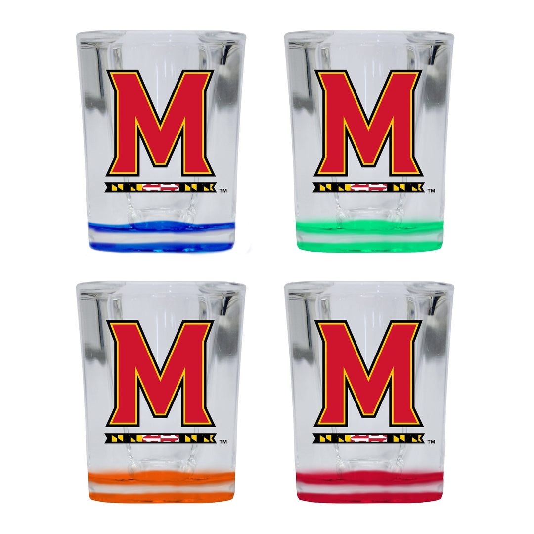 Maryland Terrapins 2 Ounce Shot Glass Square Officially Licensed Collegiate Product Image 4