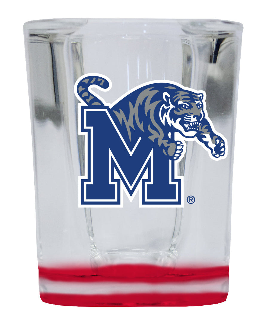 Memphis Tigers 2 Ounce Shot Glass Square Officially Licensed Collegiate Product Image 1