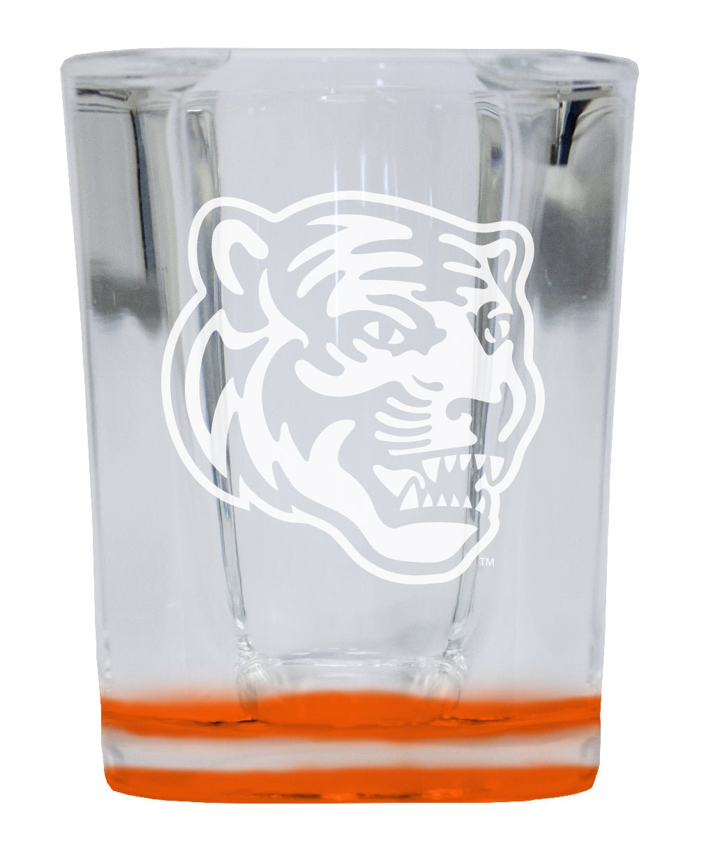 Memphis Tigers 2 Ounce Engraved Shot Glass Square Officially Licensed Collegiate Product Image 2