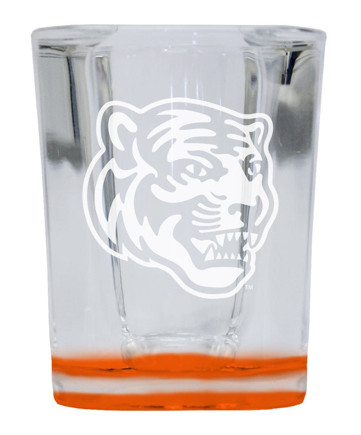 Memphis Tigers 2 Ounce Engraved Shot Glass Square Officially Licensed Collegiate Product Image 1