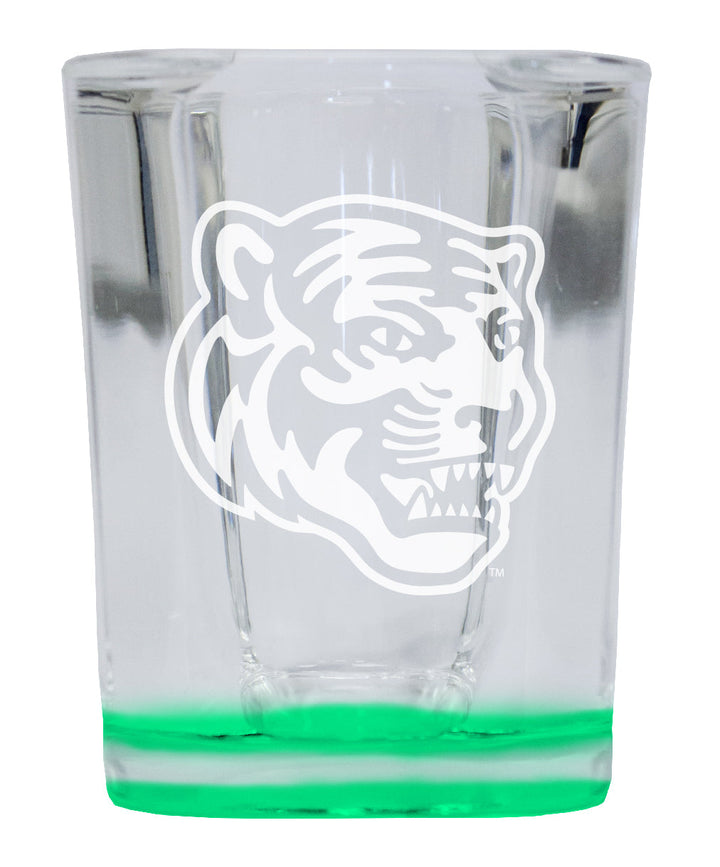 Memphis Tigers 2 Ounce Engraved Shot Glass Square Officially Licensed Collegiate Product Image 3