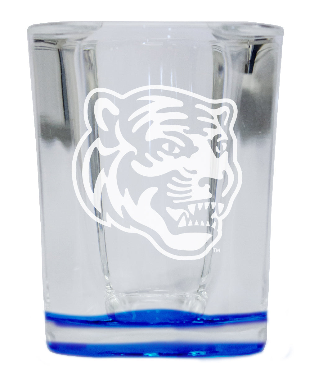 Memphis Tigers 2 Ounce Engraved Shot Glass Square Officially Licensed Collegiate Product Image 4