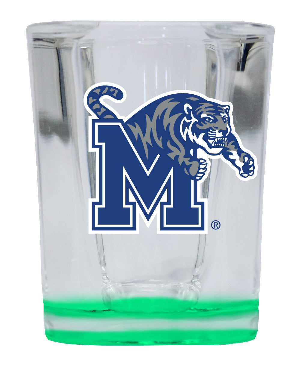 Memphis Tigers 2 Ounce Shot Glass Square Officially Licensed Collegiate Product Image 3