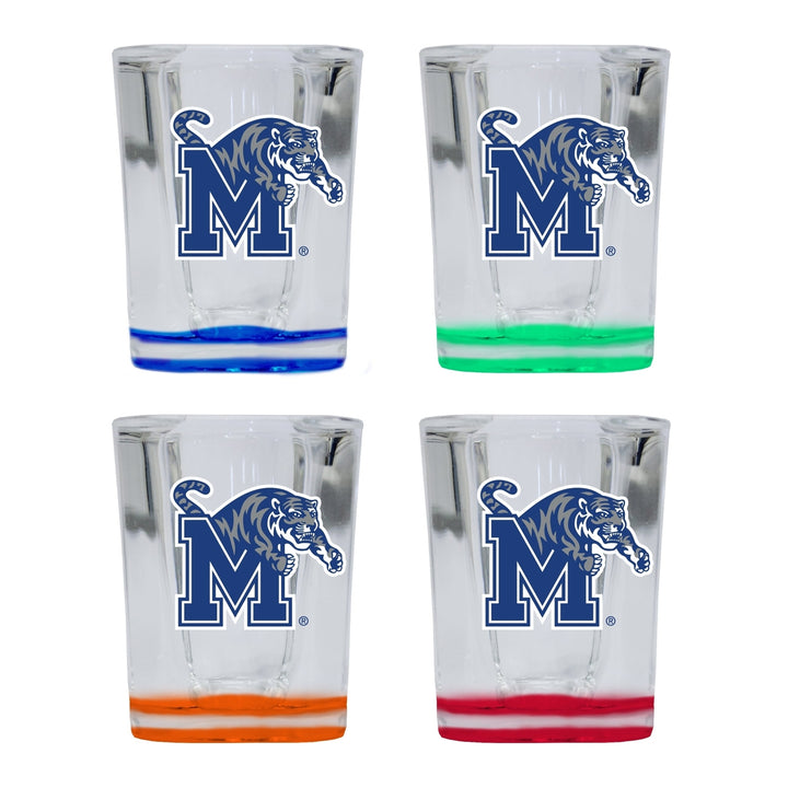 Memphis Tigers 2 Ounce Shot Glass Square Officially Licensed Collegiate Product Image 4