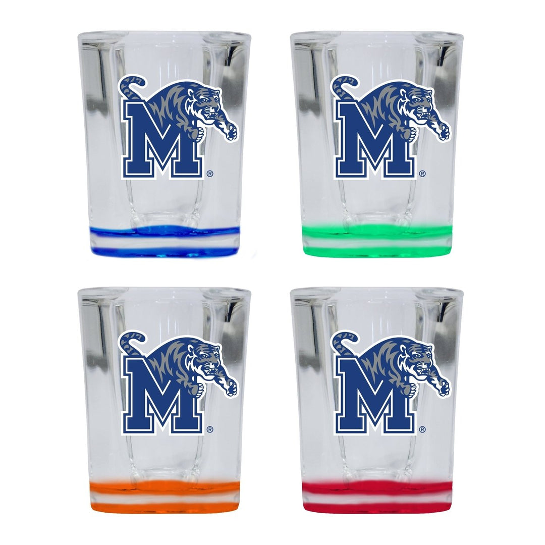 Memphis Tigers 2 Ounce Shot Glass Square Officially Licensed Collegiate Product Image 1