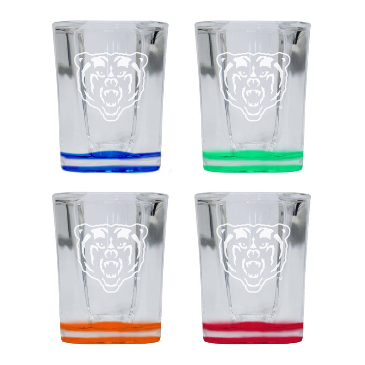 Mercer University 2 Ounce Engraved Shot Glass Square Officially Licensed Collegiate Product Image 1