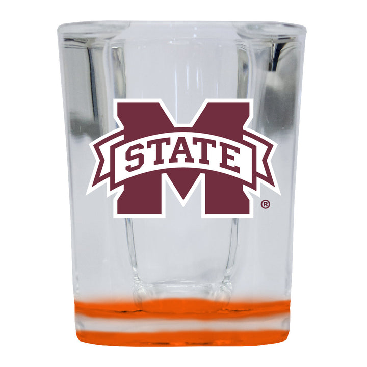 Mississippi State Bulldogs 2 Ounce Shot Glass Square Officially Licensed Collegiate Product Image 1