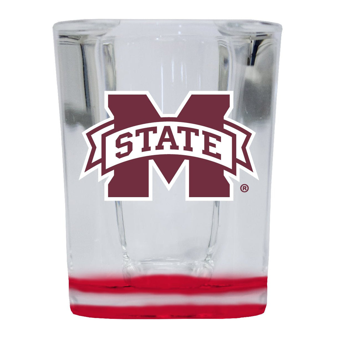 Mississippi State Bulldogs 2 Ounce Shot Glass Square Officially Licensed Collegiate Product Image 1