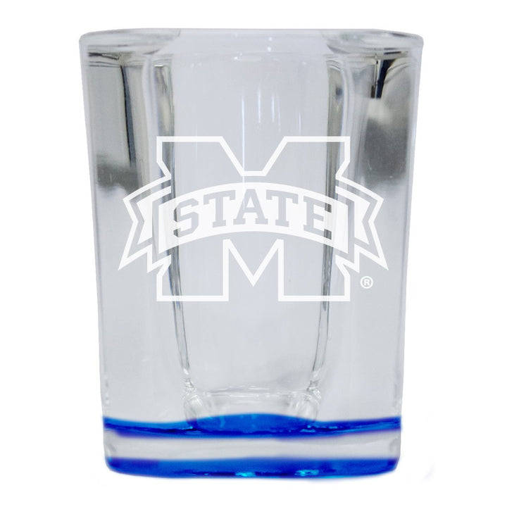 Mississippi State Bulldogs 2 Ounce Engraved Shot Glass Square Officially Licensed Collegiate Product Image 1