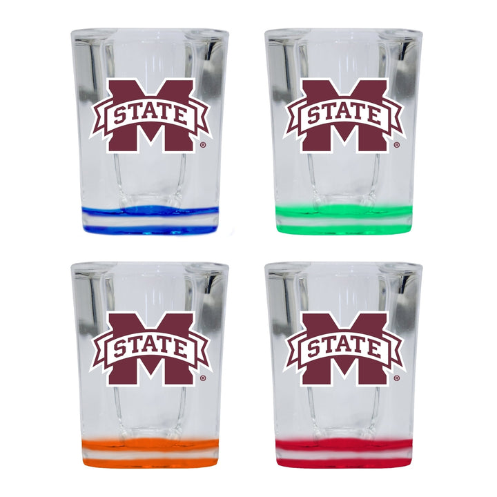 Mississippi State Bulldogs 2 Ounce Shot Glass Square Officially Licensed Collegiate Product Image 4