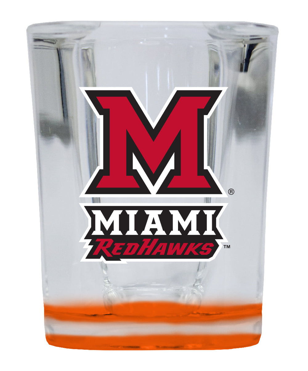 Miami University of Ohio 2 Ounce Shot Glass Square Officially Licensed Collegiate Product Image 2