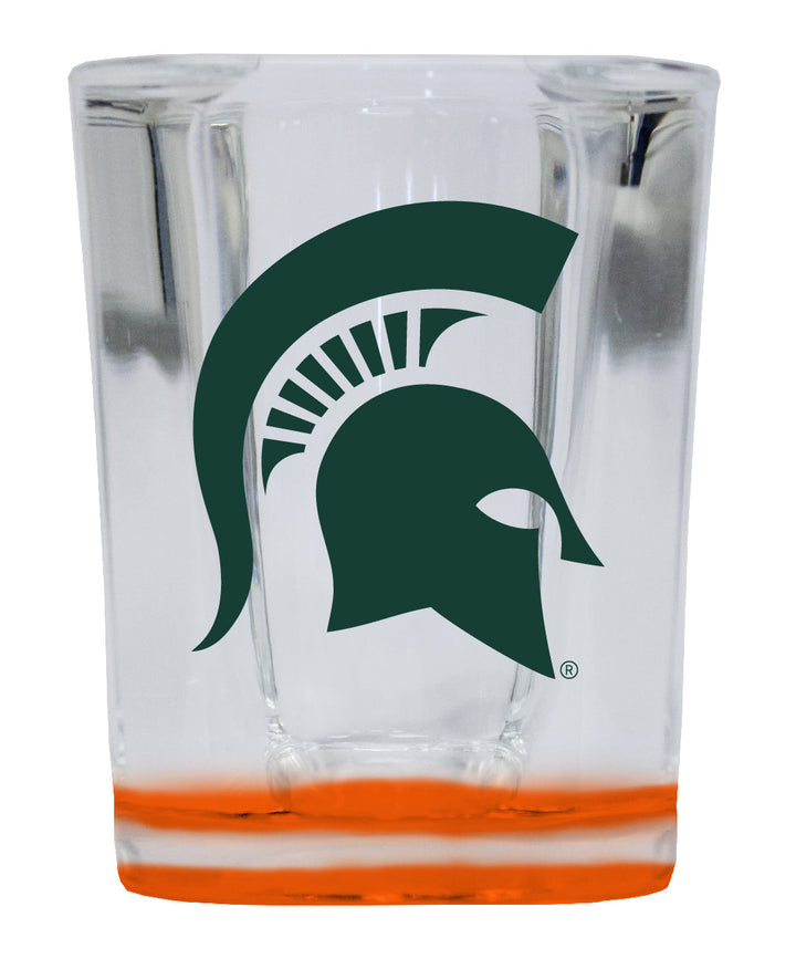 Michigan State Spartans 2 Ounce Shot Glass Square Officially Licensed Collegiate Product Image 2